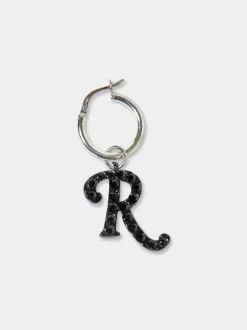 Big R Earring With Strass