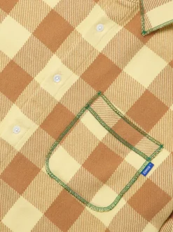 Contrast Stitch Flannel