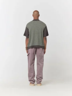 Knit Crochet Short Sleeve Button Down