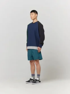 Mixed Up Raglan Crewneck