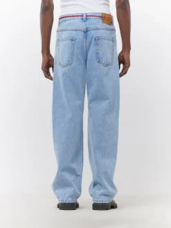 Mohair Patch Straight Leg Trouser