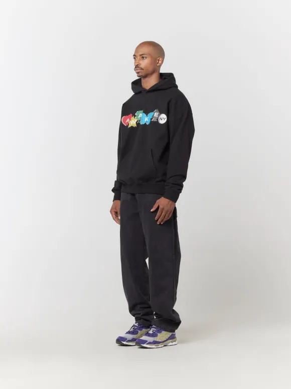 Printed Charm Logo Hoodie