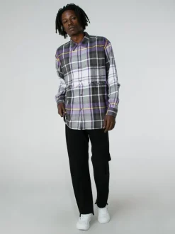 Purple Plaid Shirt