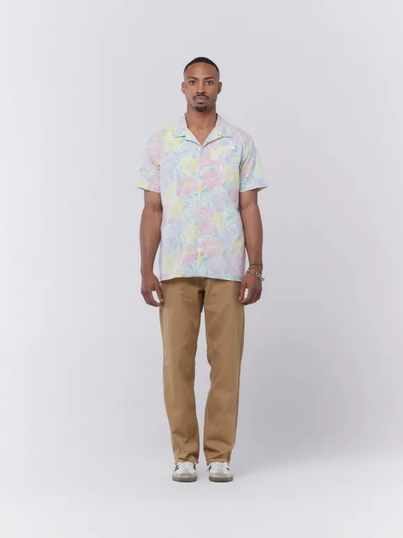 Reverse Print Floral Shirt