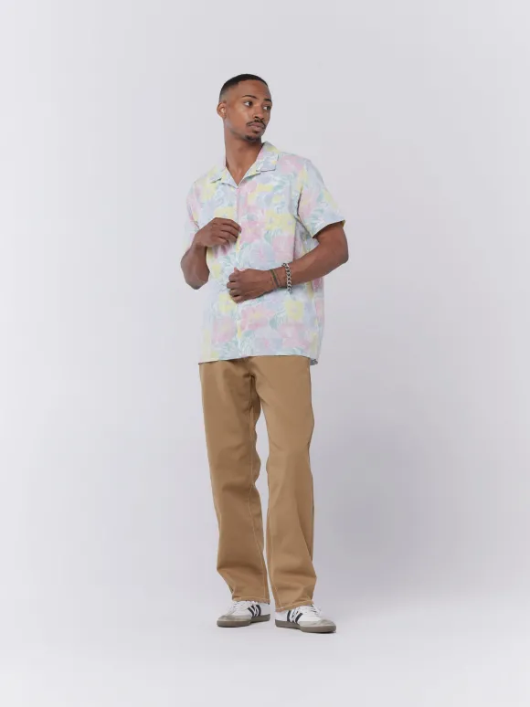 Reverse Print Floral Shirt